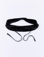 Ceinture en cuir à nouer imprimé La Fiancée