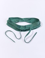 Ceinture en cuir à nouer imprimé La Fiancée