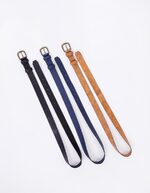 Ceinture en cuir avec boucle en métal imprimé La Fiancée