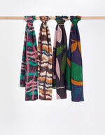 Foulard en soie rectangulaire imprimée imprimé La Fiancée