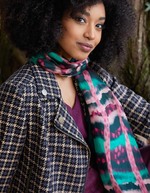 Foulard en soie rectangulaire imprimée imprimé La Fiancée