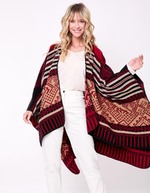 Poncho imprimé réversible imprimé La Fiancée