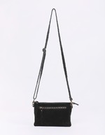 Sac bandoulière en cuir avec double pochette imprimé La Fiancée