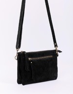 Sac bandoulière en cuir avec double pochette imprimé La Fiancée