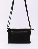 Sac bandoulière en cuir avec double pochette imprimé La Fiancée