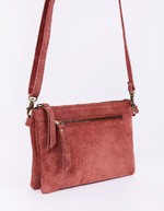 Sac bandoulière en cuir avec double pochette imprimé La Fiancée