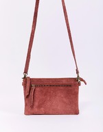 Sac bandoulière en cuir avec double pochette imprimé La Fiancée