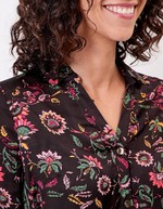 Chemise droite satinée imprimé La Fiancée