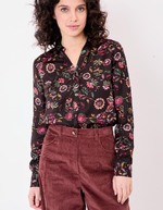 Chemise droite satinée imprimé La Fiancée