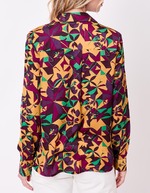Chemise droite satinée imprimé La Fiancée