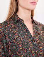 Chemise droite satinée imprimé La Fiancée