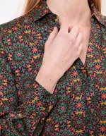 Chemise droite satinée imprimé La Fiancée