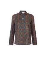Chemise droite satinée imprimé La Fiancée