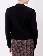Gilet court maille uni femme imprimé La Fiancée
