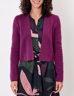 Gilet court maille uni femme imprimé La Fiancée