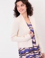 Gilet court maille uni femme imprimé La Fiancée