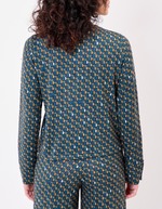 Gilet maille fine boutonnée imprimé La Fiancée