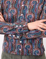 Gilet maille fine boutonnée imprimé La Fiancée