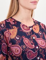 Gilet maille fine boutonnée imprimé La Fiancée