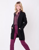 Gilet uni long en maille imprimé La Fiancée