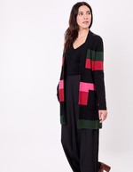 Gilet imprimé long en maille imprimé La Fiancée