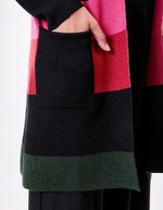 Gilet imprimé long en maille imprimé La Fiancée