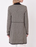 Gilet imprimé long en maille imprimé La Fiancée
