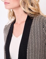 Gilet imprimé long en maille imprimé La Fiancée