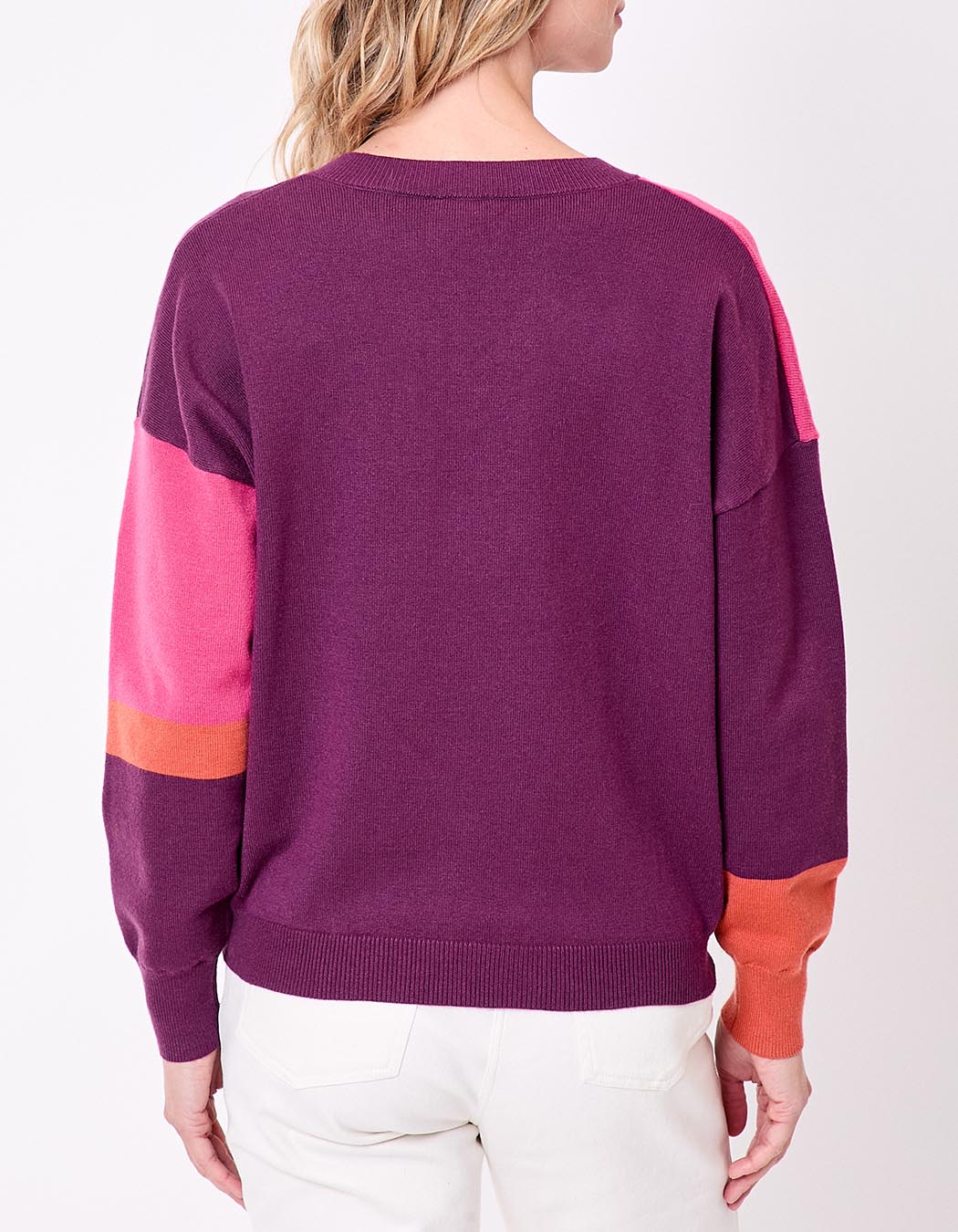 Pull tricot patchwork imprimé La Fiancée