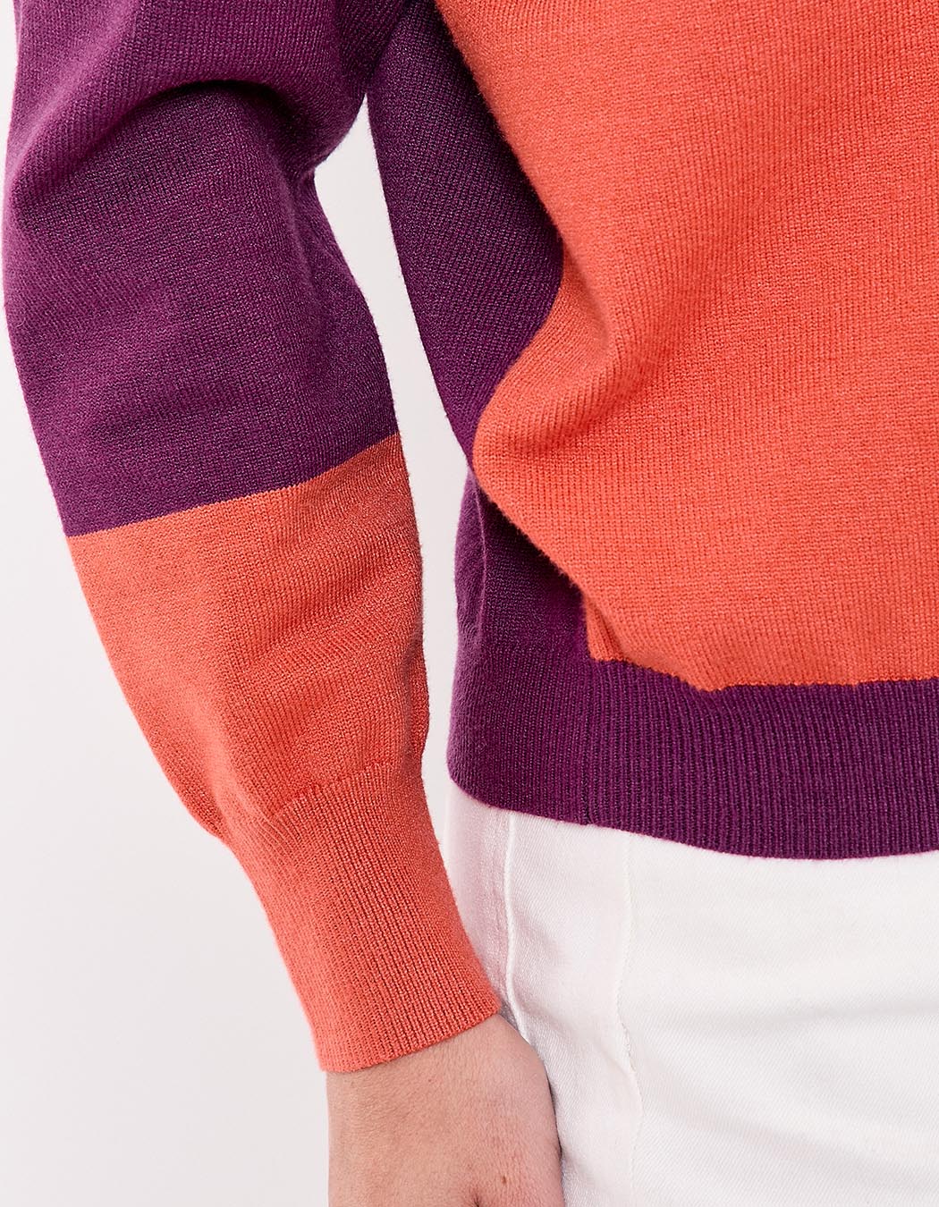 Pull tricot patchwork imprimé La Fiancée