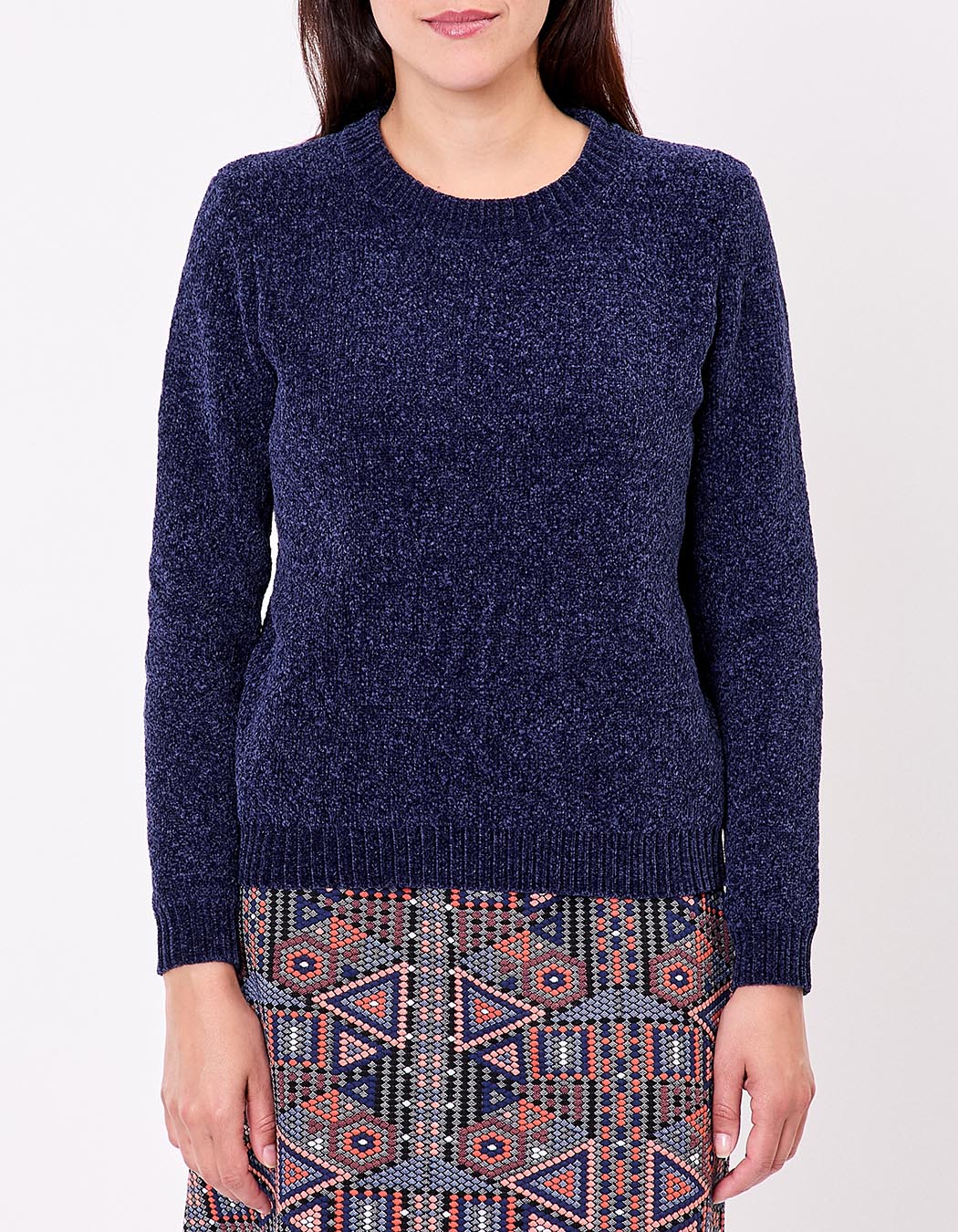 Pull maille duveteuse imprimé La Fiancée