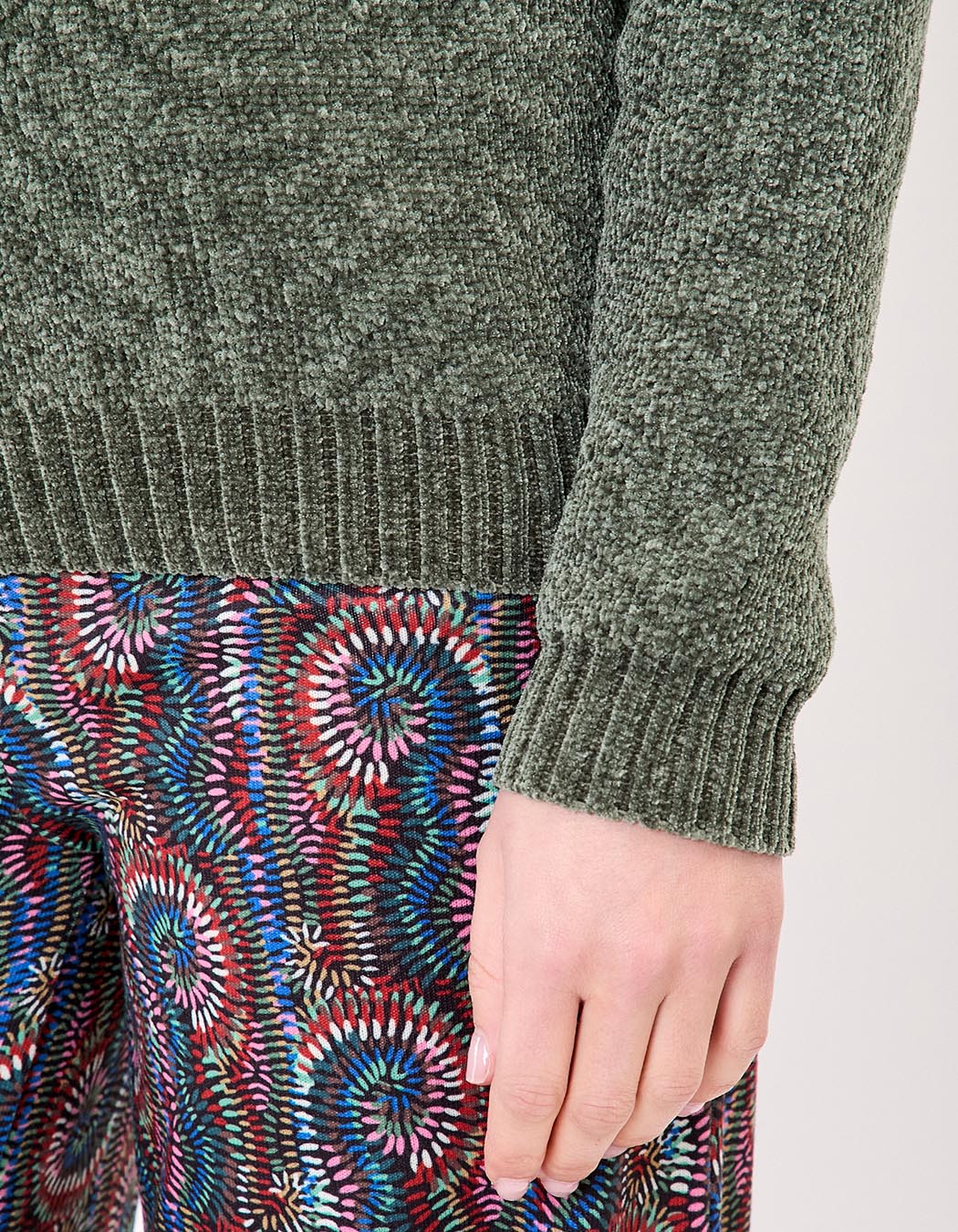 Pull maille duveteuse imprimé La Fiancée