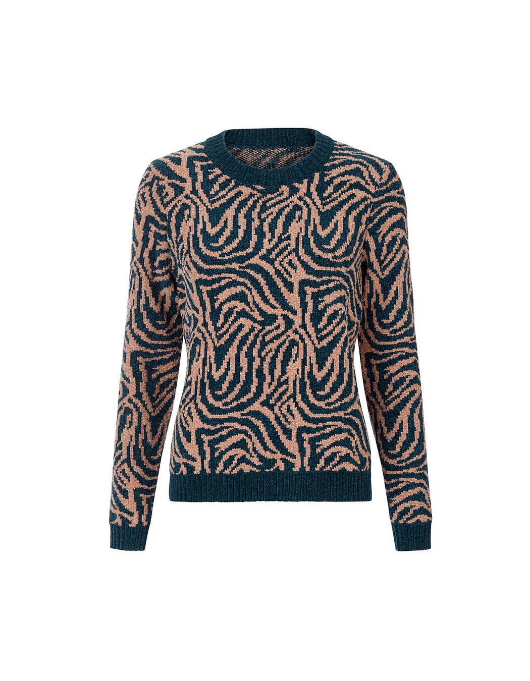 Pull maille duveteuse imprimé La Fiancée