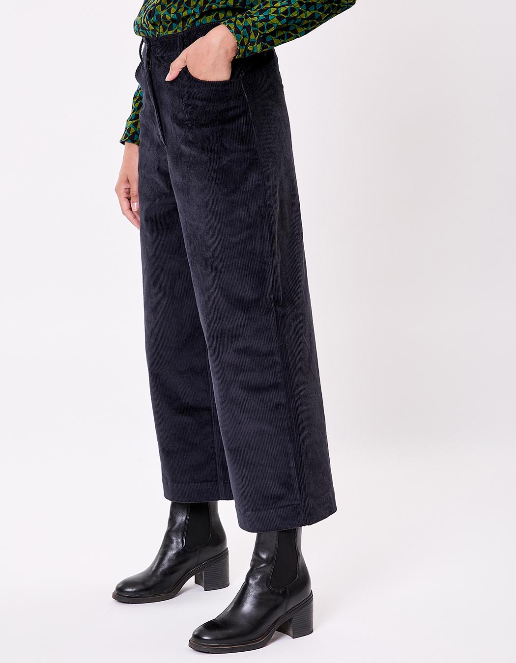Pantalon velours large 7/8 imprimé La Fiancée