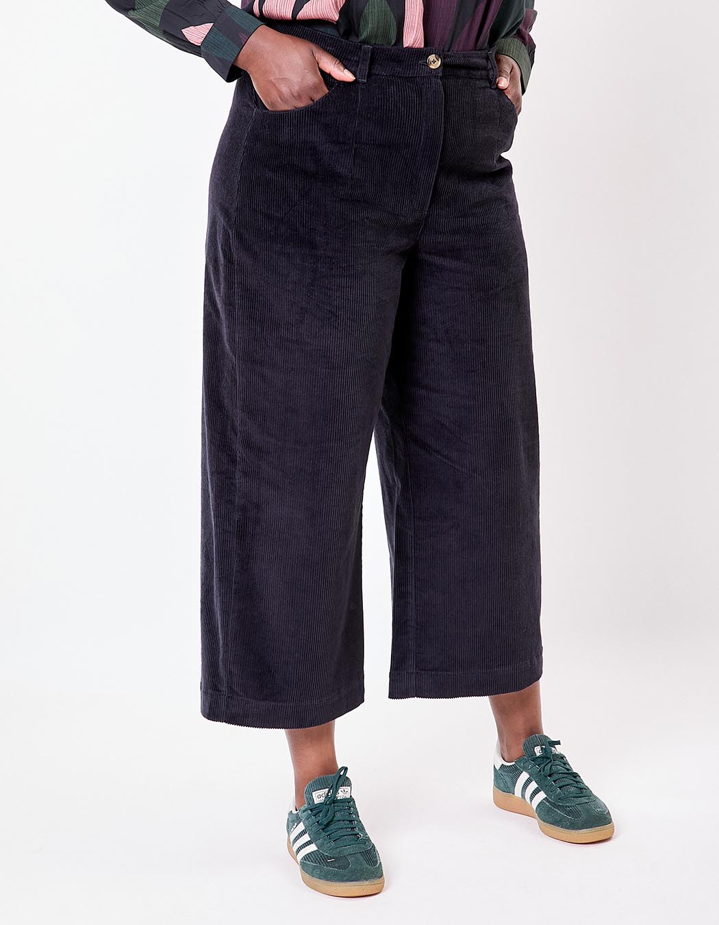 Pantalon velours large 7/8 imprimé La Fiancée