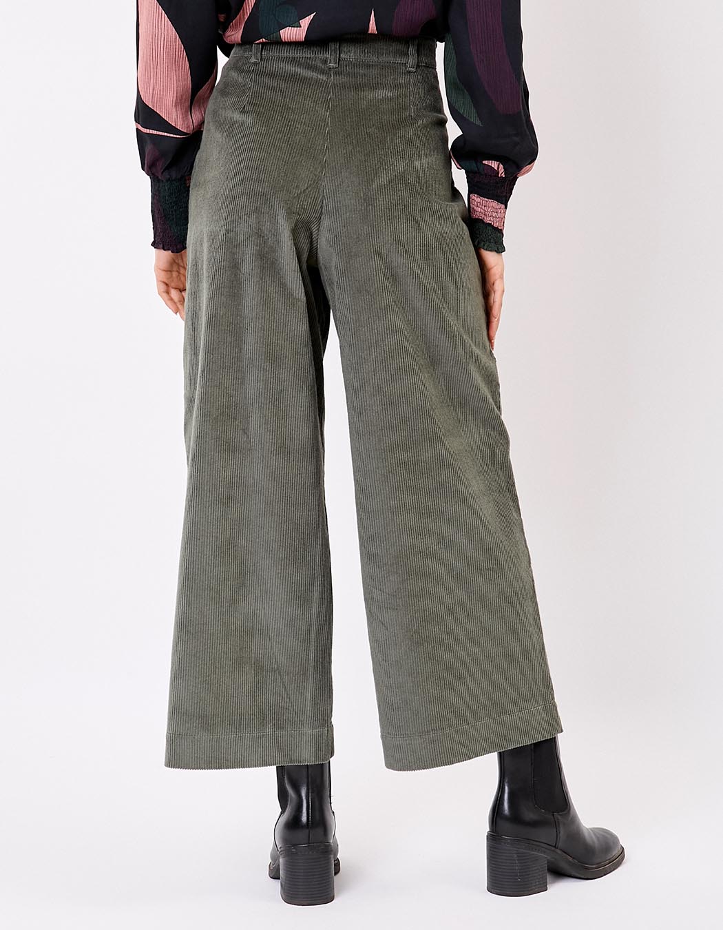 Pantalon velours large 7/8 imprimé La Fiancée