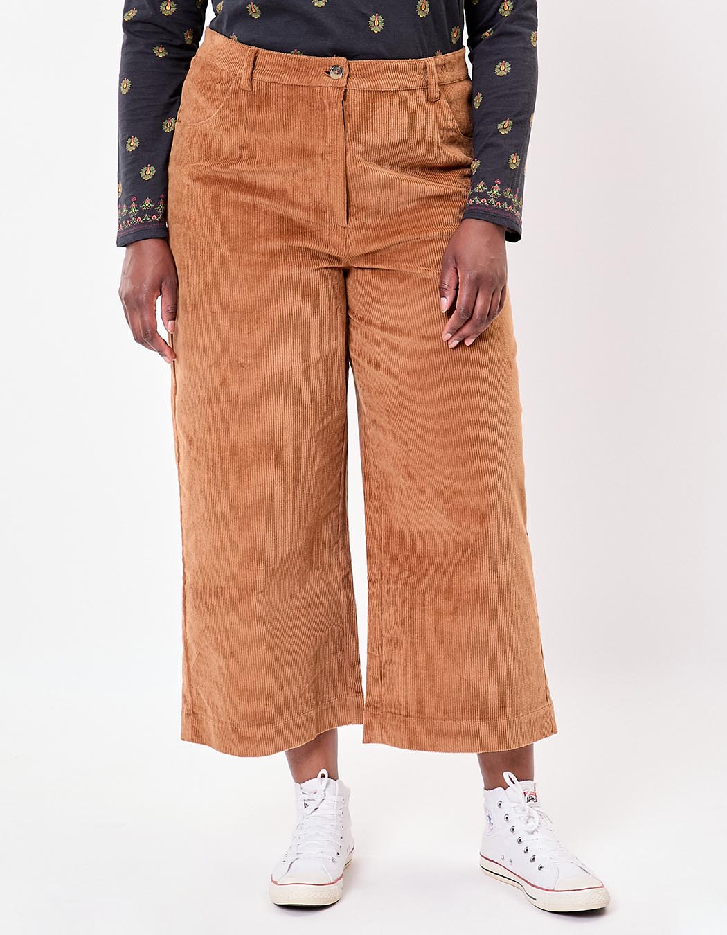 Pantalon velours large 7/8 imprimé La Fiancée