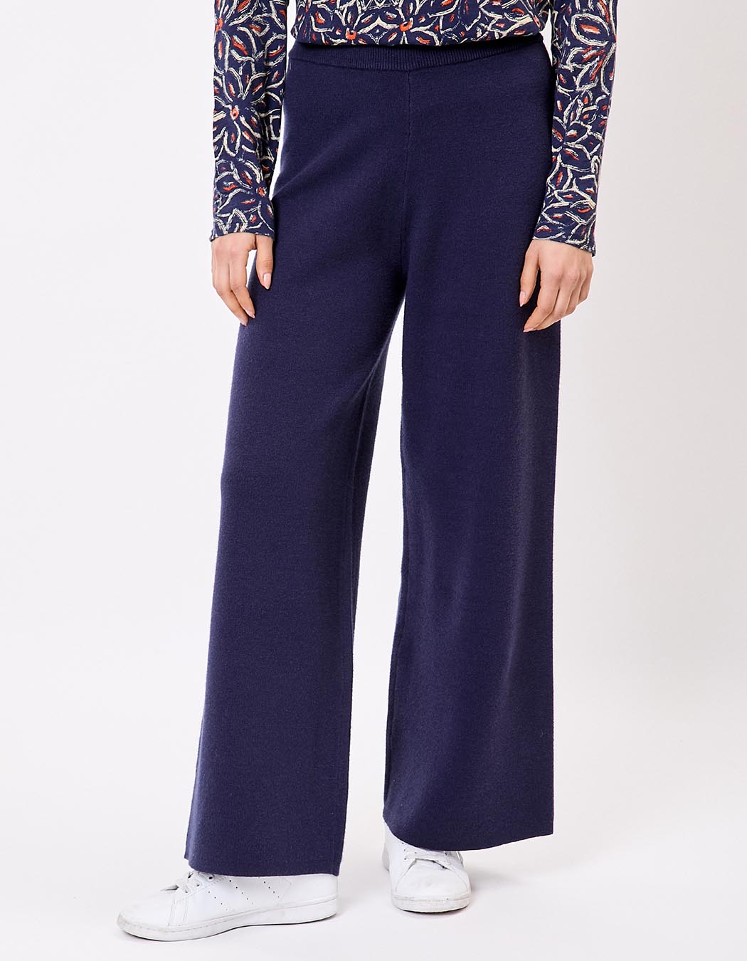 Pantalon maille large imprimé La Fiancée