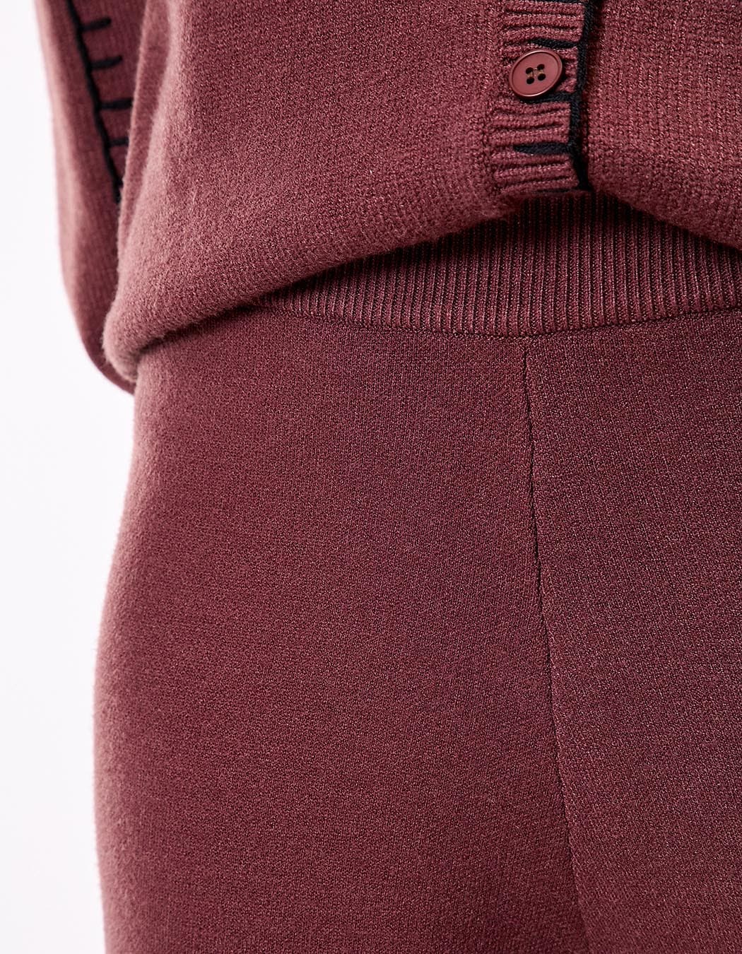 Pantalon maille large imprimé La Fiancée