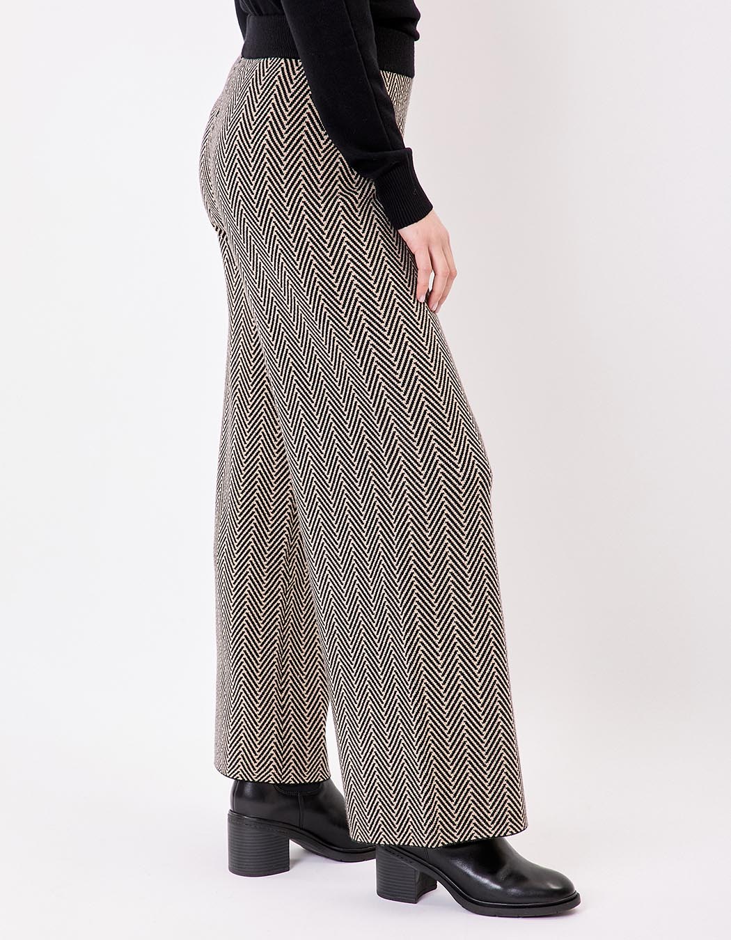 Pantalon maille large imprimé La Fiancée