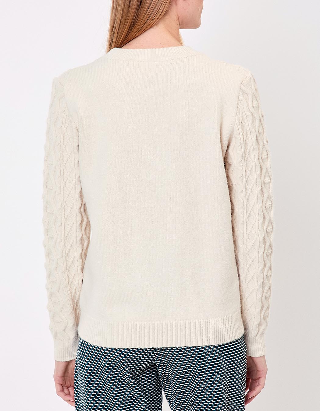 Pull maille brodée imprimé La Fiancée