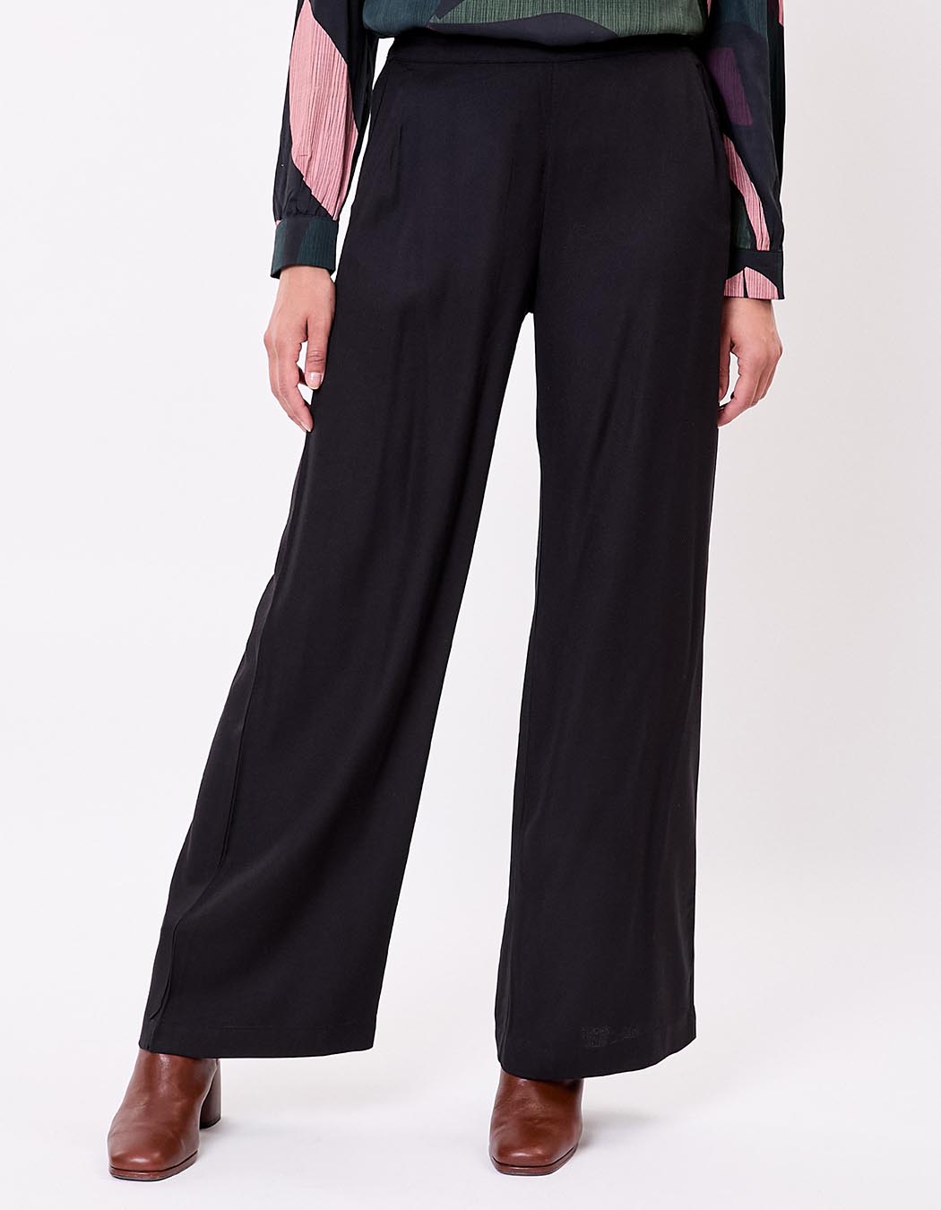 Pantalon large fluide imprimé La Fiancée