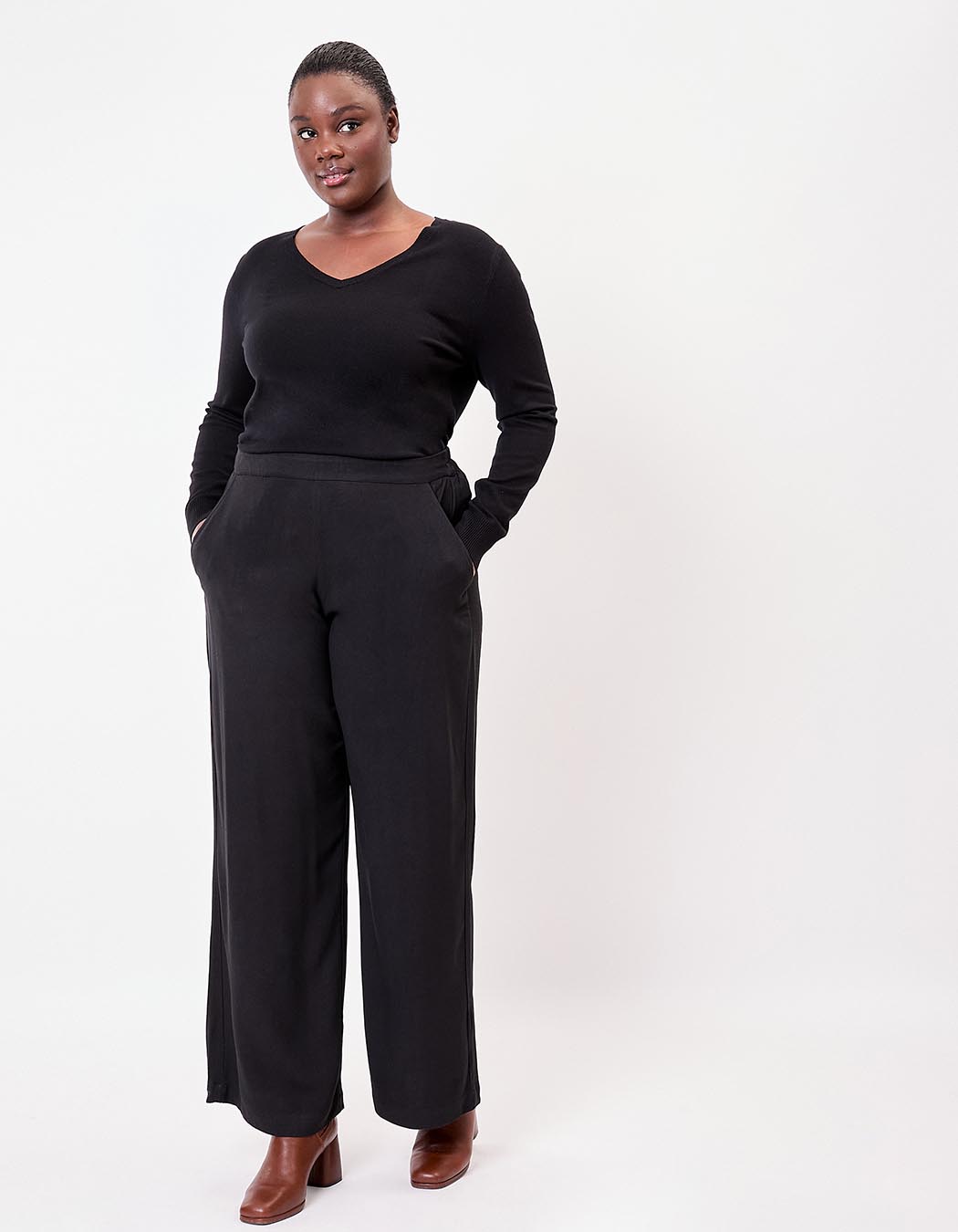 Pantalon large fluide imprimé La Fiancée