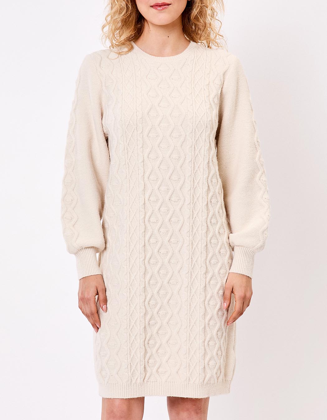 Robe pull maille fantaisie imprimé La Fiancée