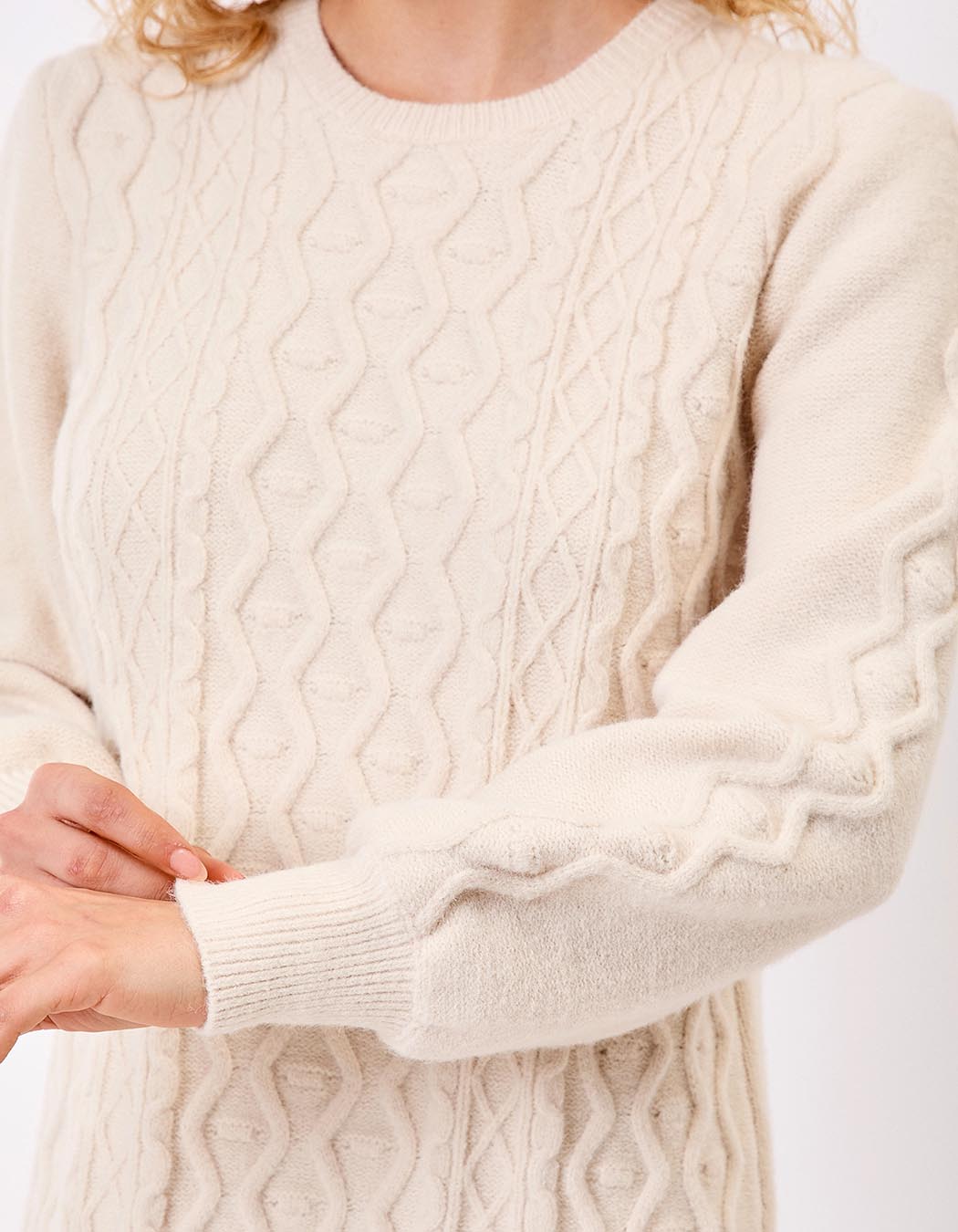 Robe pull maille fantaisie imprimé La Fiancée