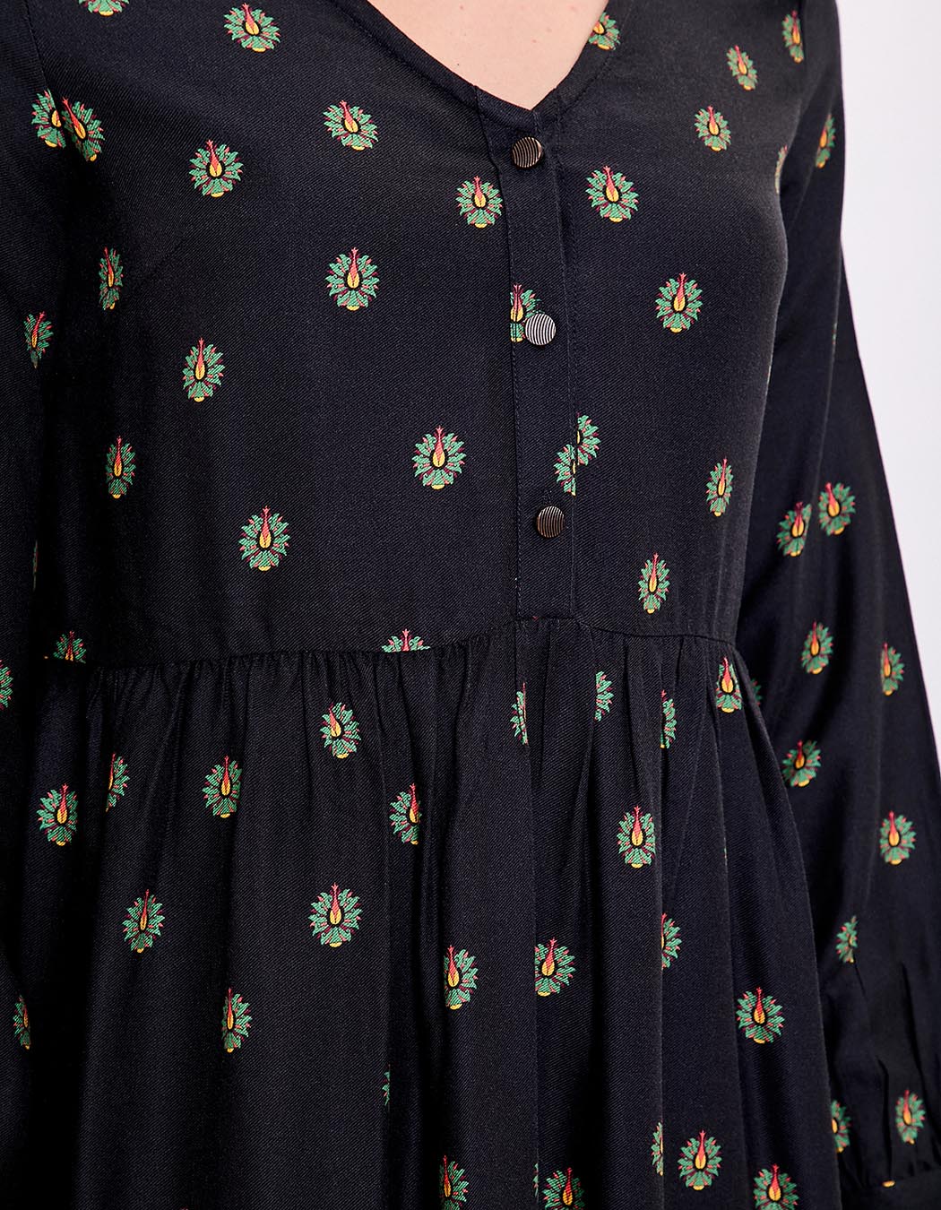 Robe empire fluide imprimé La Fiancée
