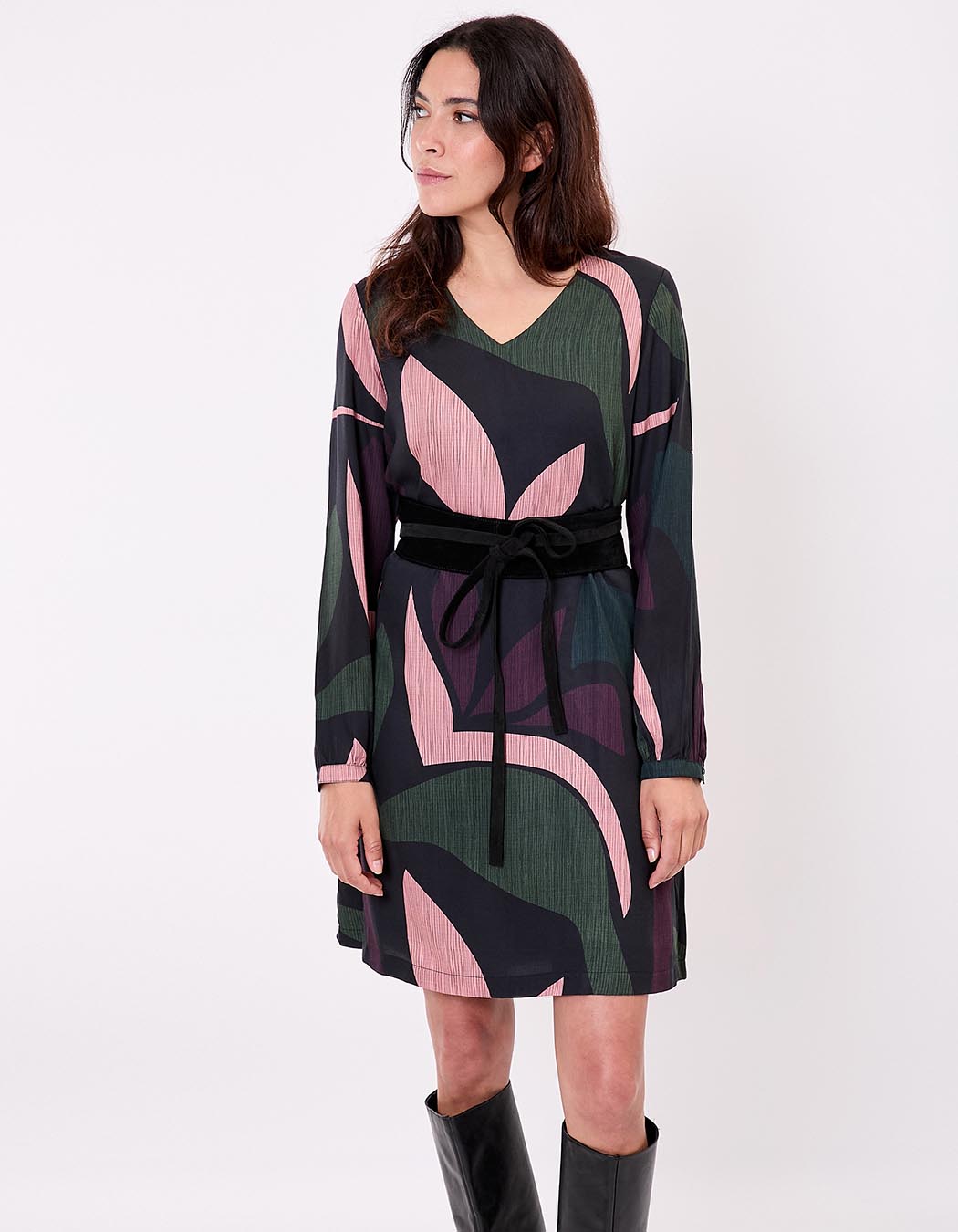 Robe fluide évasée imprimé La Fiancée