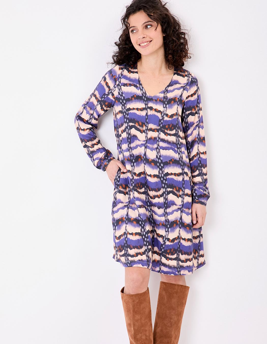 Robe fluide évasée imprimé La Fiancée
