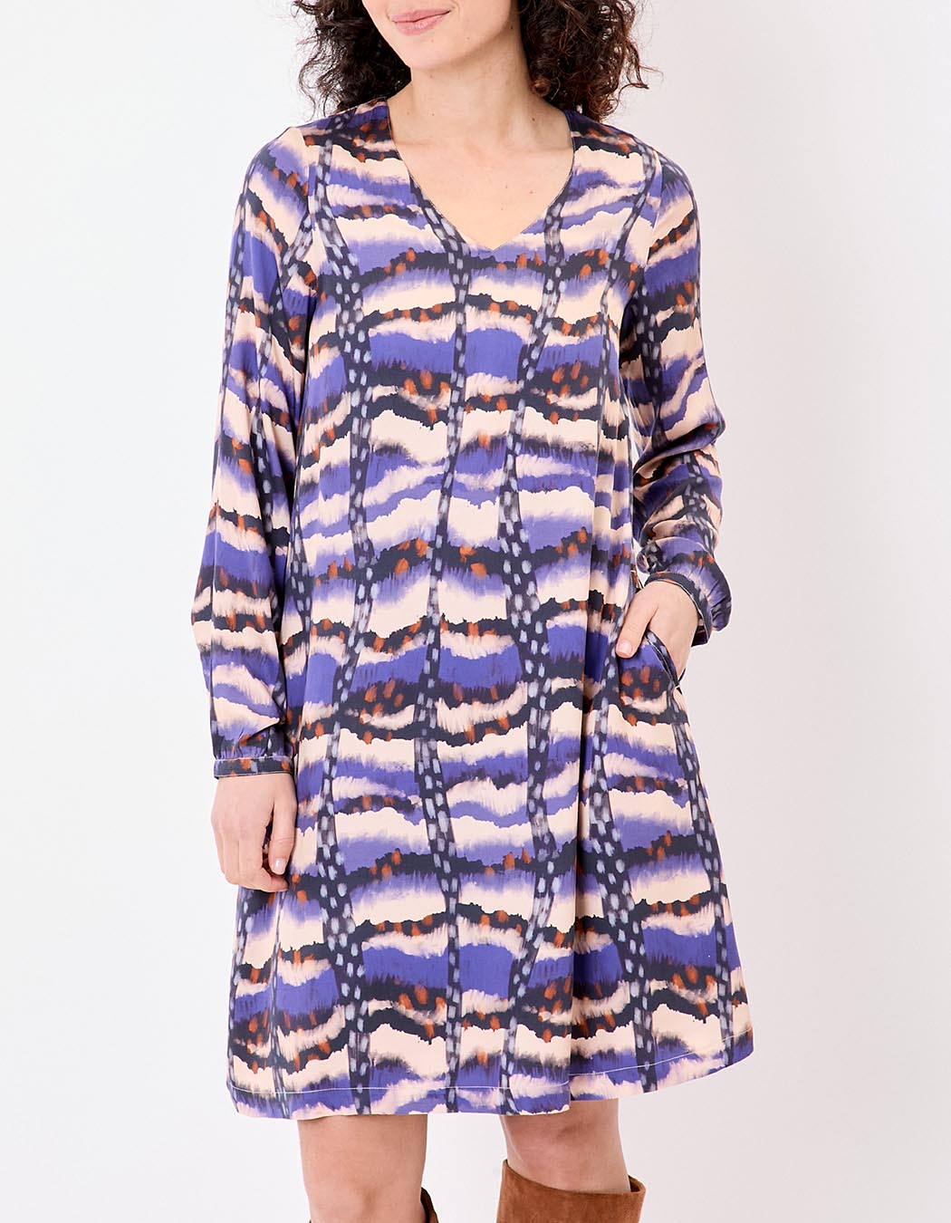 Robe fluide évasée imprimé La Fiancée
