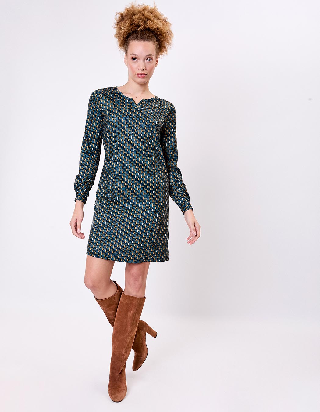 Robe maille fluide imprimé La Fiancée